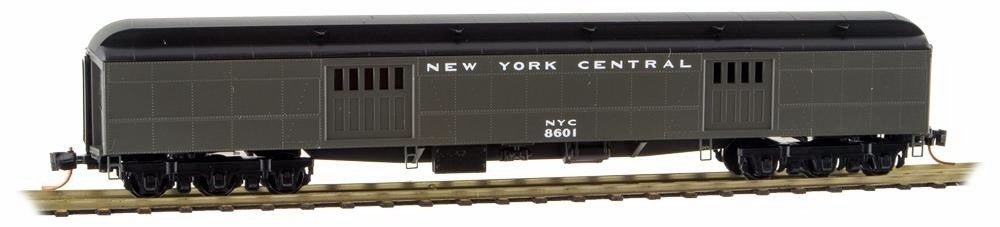 Micro-Trains 14700130 N Scale New York Central 70' Heavyweight Baggage Car #8601