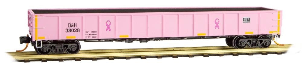 Micro-Trains 10500740 N D&H 50' 14 Panel Steel Straight Side Gondola #38028