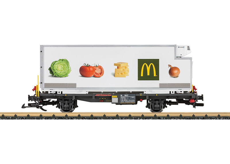 LGB 46891 G RhB McDonald's Container Wagon VI