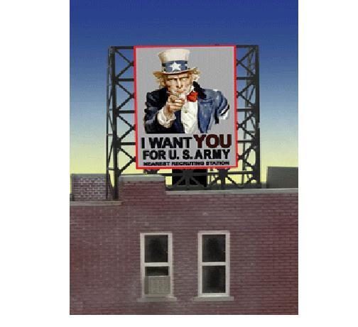 Miller Engineering 339005 N Uncle Sam Wants You Billboard Sign