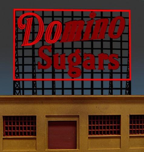 Miller Engineering 882401 HO Domino Sugars Billboard Sign