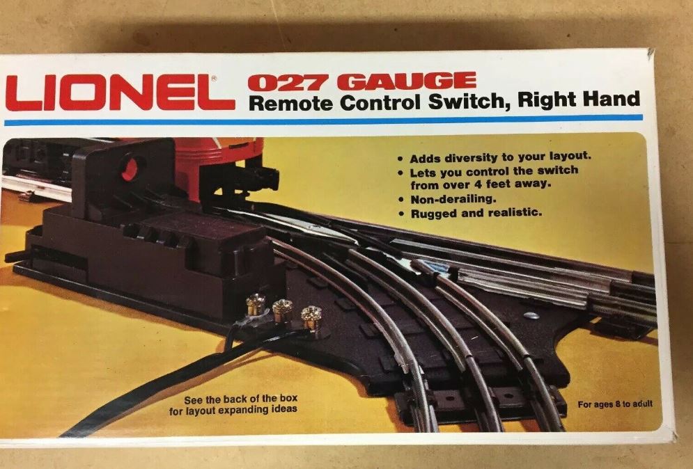 Lionel 6-5122 027 Right Hand Remote Control Switch Turnout