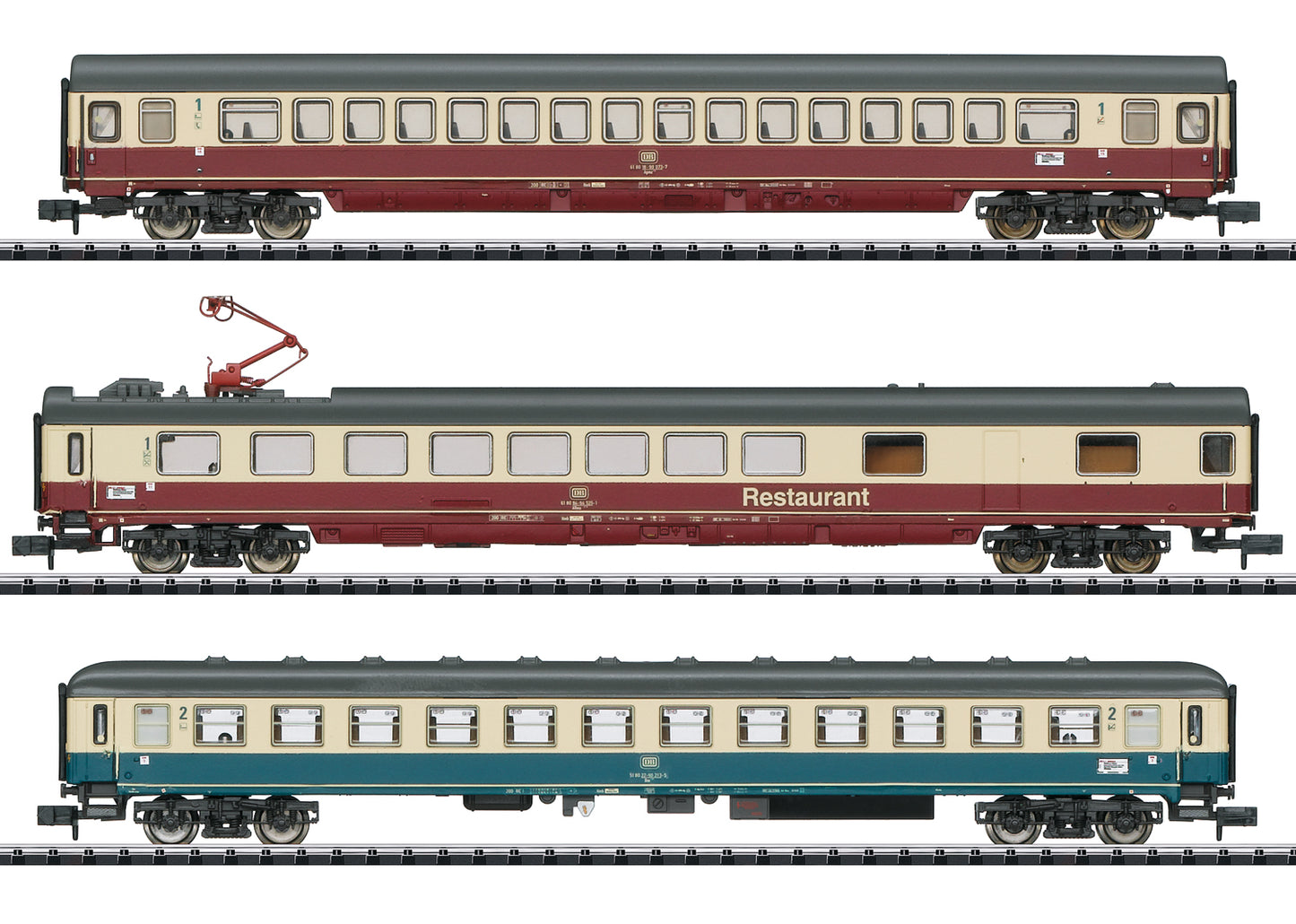 Trix 15459 N DB IC 611 "Gutenberg" Passenger Car Set (Set of 3)