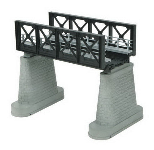 MTH 40-1051 O Scale Black Girder Bridge & 8