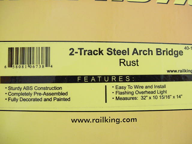 MTH 40-1058 2-Track Steel Arch Bridge