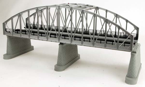 MTH 40-1123 O Silver RealTrax Two-Track Steel Arch Bridge