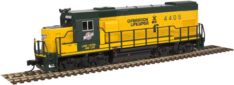 Atlas 40003075 N Chicago & North Western Trainman GP15-1 Diesel Locomotive #4405