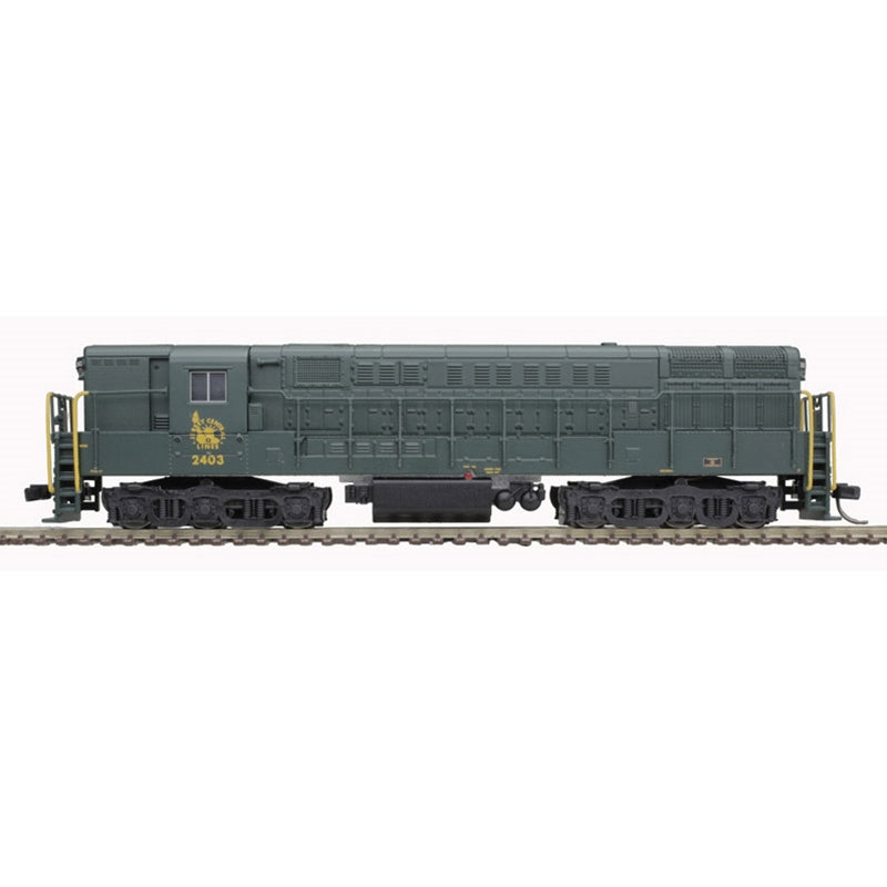 Atlas 40005409 N Jersey Central Train Master Gold Ph.1B Diesel Locomotive #2407