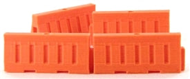 3D to Scale 50-102-OR Plastic Safety Barriers water filled style