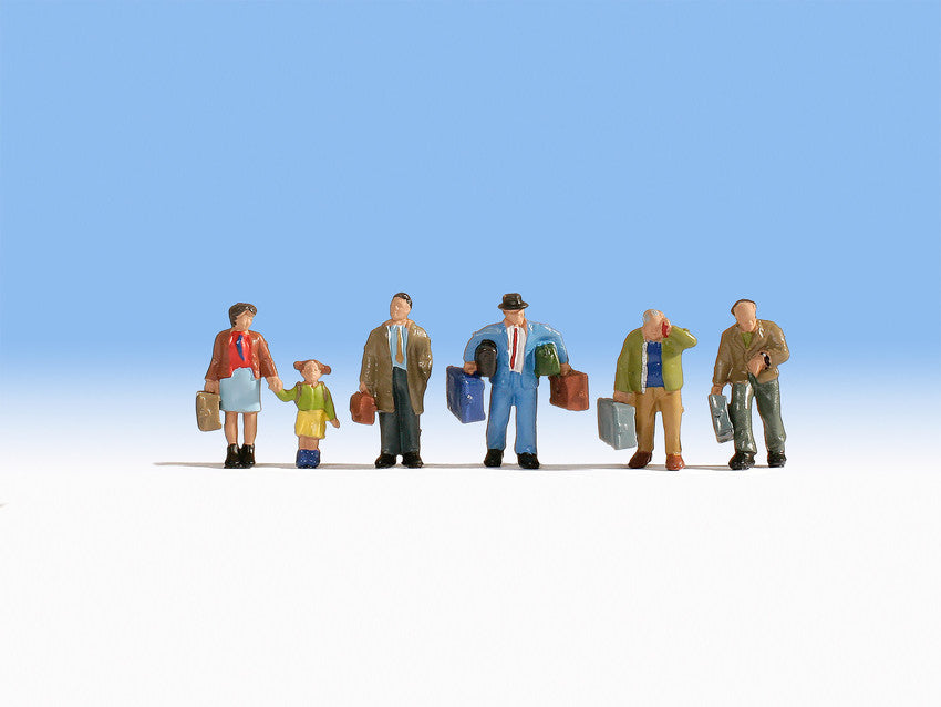 Noch 15224 HO Travelers w/Luggage #2 Figures (Set of 6)