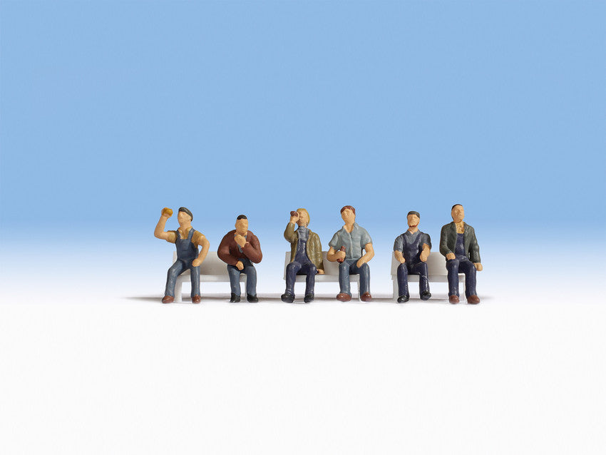 Noch 15278 HO Sitting Workers Figures (Set of 6)