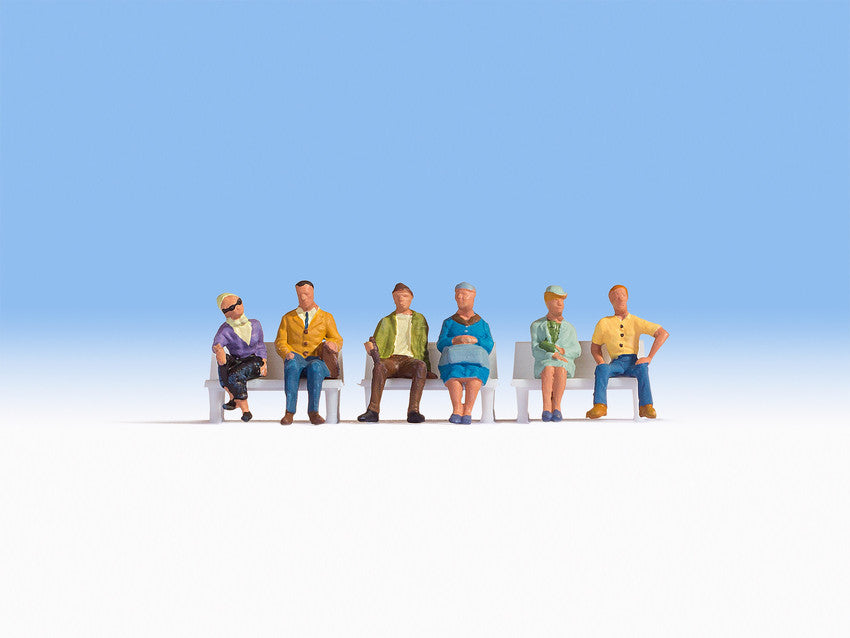Noch 15532 HO Seated People Set Figures #2 (Set of 6)