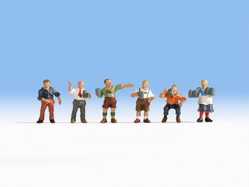 Noch 15558 HO Beer Garden Figures Figures (Set of 6)