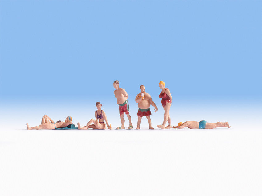 Noch 15841 HO Bathers/Swimmers #1 Figures (Set of 6)
