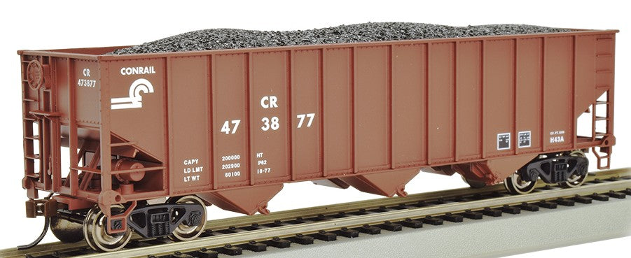 Bachmann 18708 HO Conrail Bethlehem Steel 100 Ton 3 Bay Hopper #473877