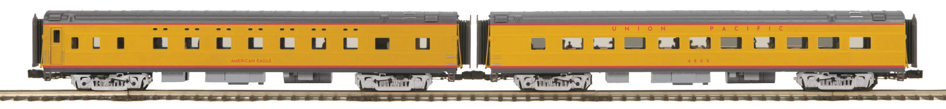 MTH 20-66261 O UP 70' Streamlined Sleeper/Diner Passenger Set (Set of 2)
