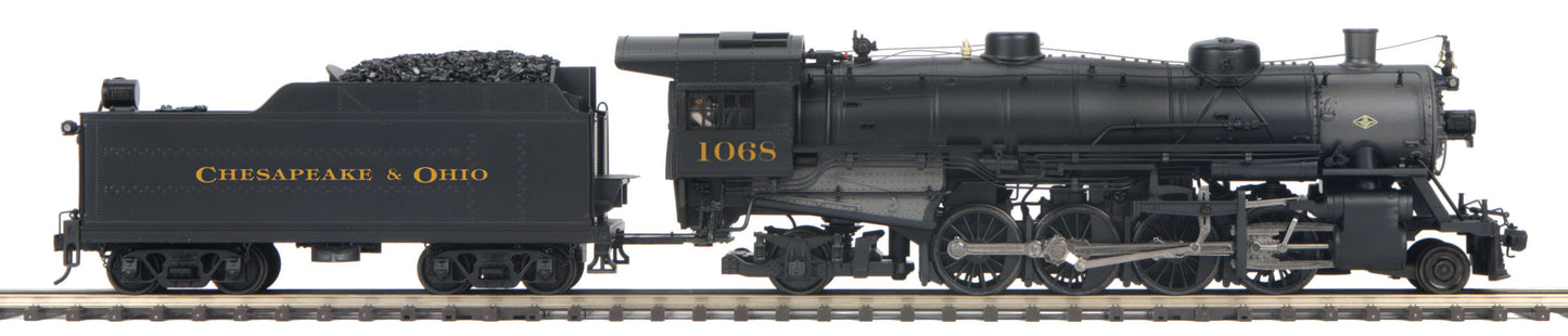 MTH 22-3644-2 O C&O 2-8-2 USRA Light Mikado Steam Locomotive w/ P-S 3.0 #1068
