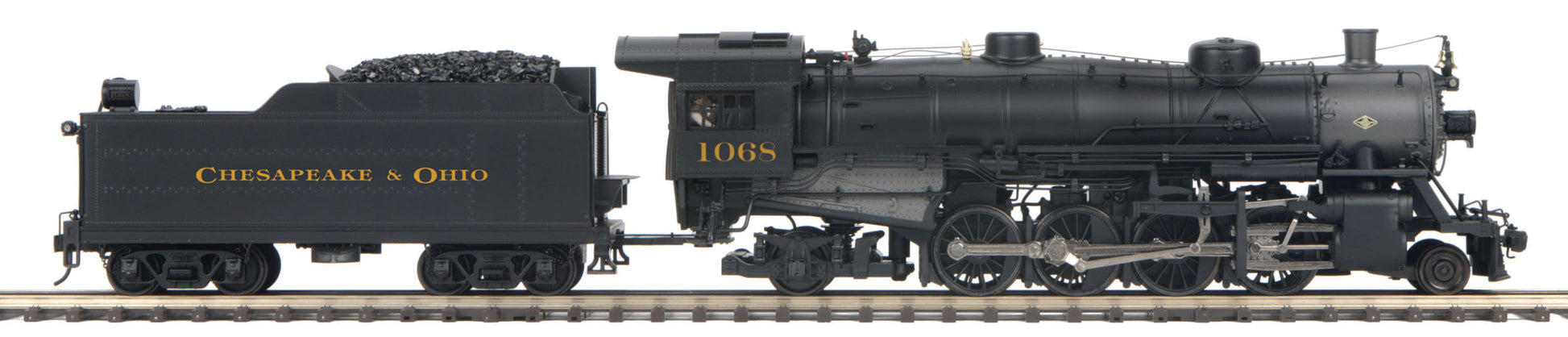 MTH 22-3644-2 O C&O 2-8-2 USRA Light Mikado Steam Locomotive w/ P-S 3.0 #1068