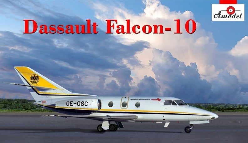 A Model from Russia 72245 1:72 Dassault Falcon 10 Military Aircraft Plane Kit