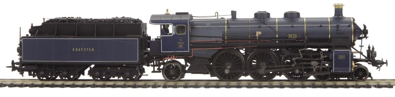 MTH 80-3215-5 HO KBayStsB S 3/6 Express Steam Loco with P-S 3E+ 3-Rail #3632