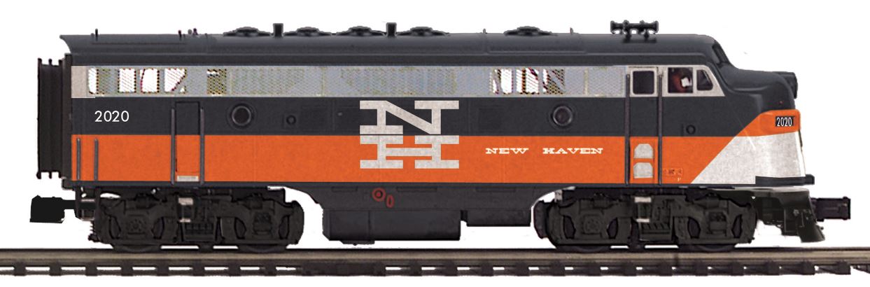 MTH 20-20608-1 New Haven F-7 A Unit Diesel Engine w/P-S 3.0 #2020 (Hi-Rail)