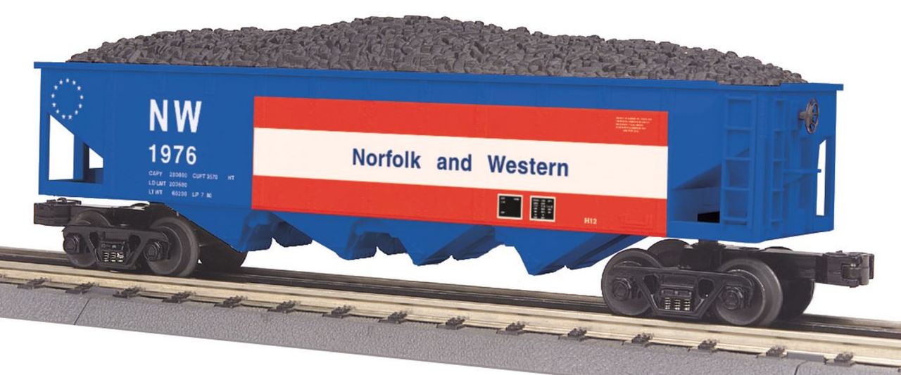 MTH 30-75549 O Norfolk & Western 4-Bay Hopper Car