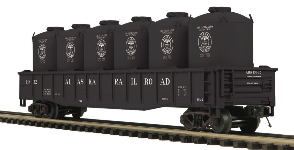 MTH 20-95206 O Alaska Gondola Car with LCL Cement Containers