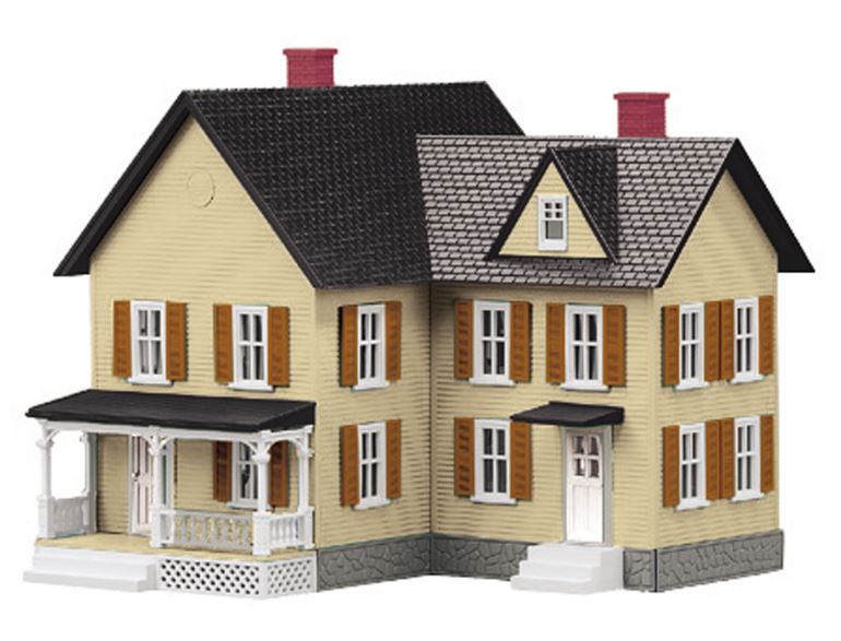 MTH 30-90512 O Farm House (Cream and Brown) #6