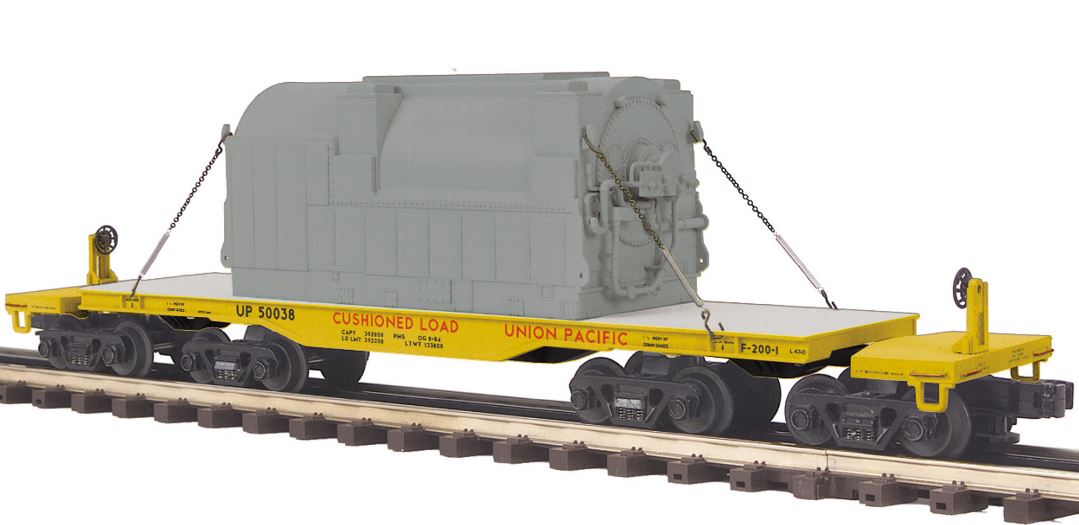 MTH 20-95183 O Union Pacific 47' TTX Heavy Duty Flat Car with Generator