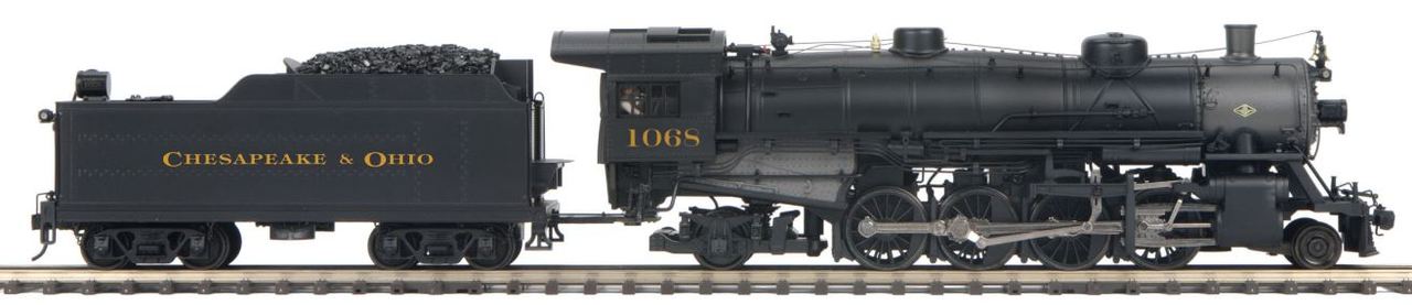MTH 22-3644-2 O C&O 2-8-2 USRA Light Mikado Steam Locomotive w/ P-S 3.0 #1068