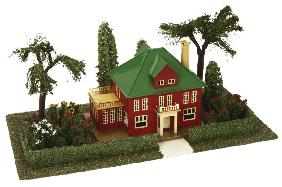 MTH 11-90073 O Country Estate with Villa - Crackle Red & Pea Green #911 and #191