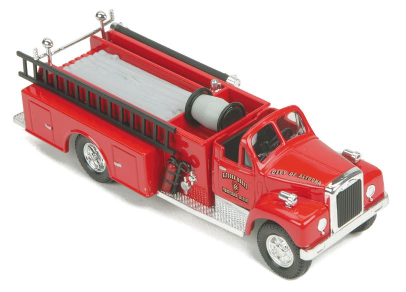 MTH 30-50091 O Pennsylvania (Altoona Works) Fire Truck - Die-Cast Model