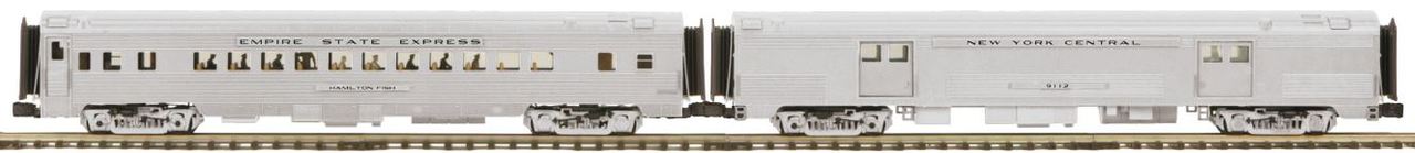 MTH 20-69275 O New York Central 70' Streamlined Baggage/Coach Set (Set of 2)