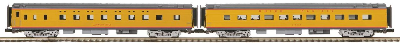 MTH 20-66261 O UP 70' Streamlined Sleeper/Diner Passenger Set (Set of 2)