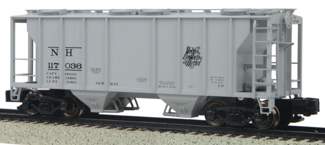 MTH 35-75052 S Gauge New Haven PS-2 2-Bay Covered Hopper #117036