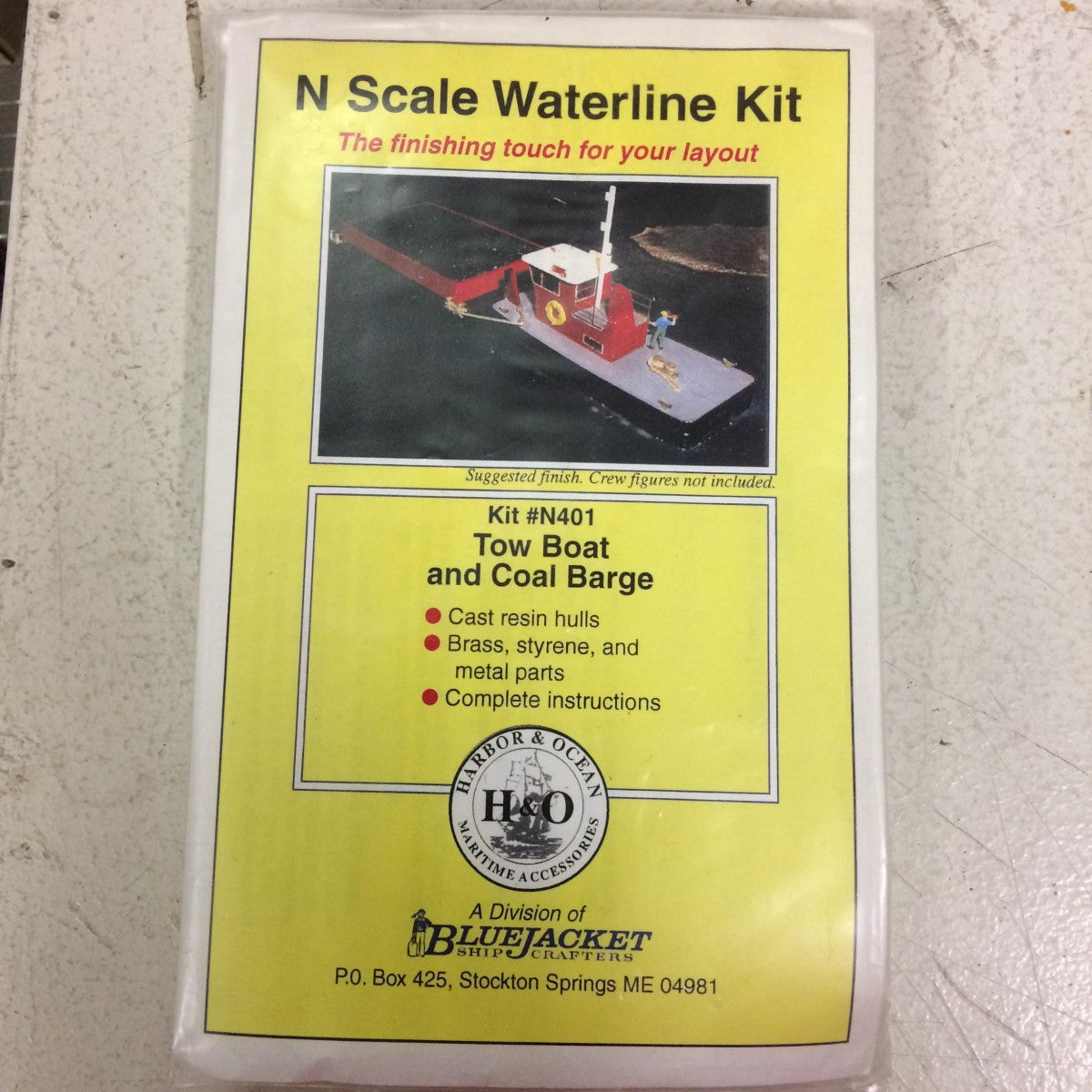 Harbor & Ocean N401 Tow Boat & Coal Barge N Resin Kit