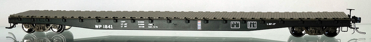 Wheels of Time 40114 HO Western Pacific Gunderson 62' 70-Ton Flatcar (Set of 6)