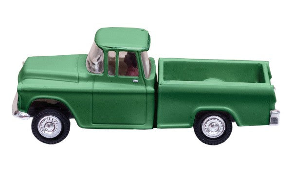 Woodland Scenics JP5610 N Just Plug Green Pickup Lighted Vehicle