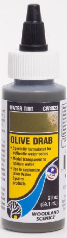 Woodland Scenics CW4523 Olive Drab Water Tint - 2 fl.oz Bottle