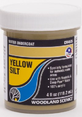 Woodland Scenics CW4535 Yellow Silt Water Undercoat - 4 fl.oz