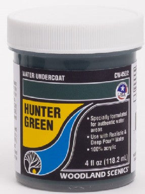 Woodland Scenics CW4532 Hunter Green Water Undercoat - 4 fl.oz