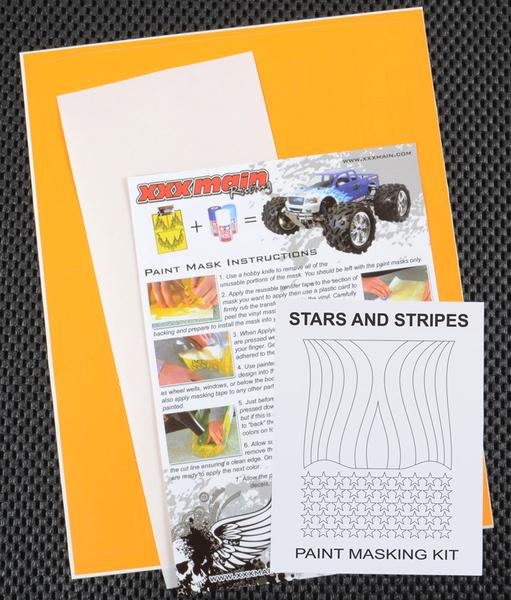 XXX MAIN RACING M054L Stars and Stripes Paint Mask Kit