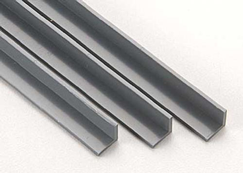 Plastruct 90007 5/16" x 24" x 5/16" ABS Plastic Angle (Pack of 4)