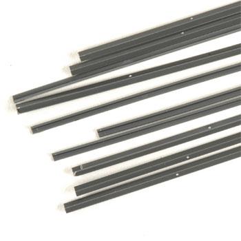 Plastruct 90002 1/16" x 10" x 1/16" ABS Plastic Angle (Pack of 10)