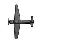 Plastruct 93554 N 2-1/8" x 1-5/8" x 5/16" Prop Airplanes (Pack of 6)