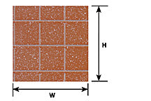 Plastruct 91755 1/2" x 1/2" x 7" Square Tile Patterned Sheet (Pack of 2)
