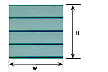 Plastruct 91769 5/16" x 22" x 7" Clapboard Siding Patterned Sheet