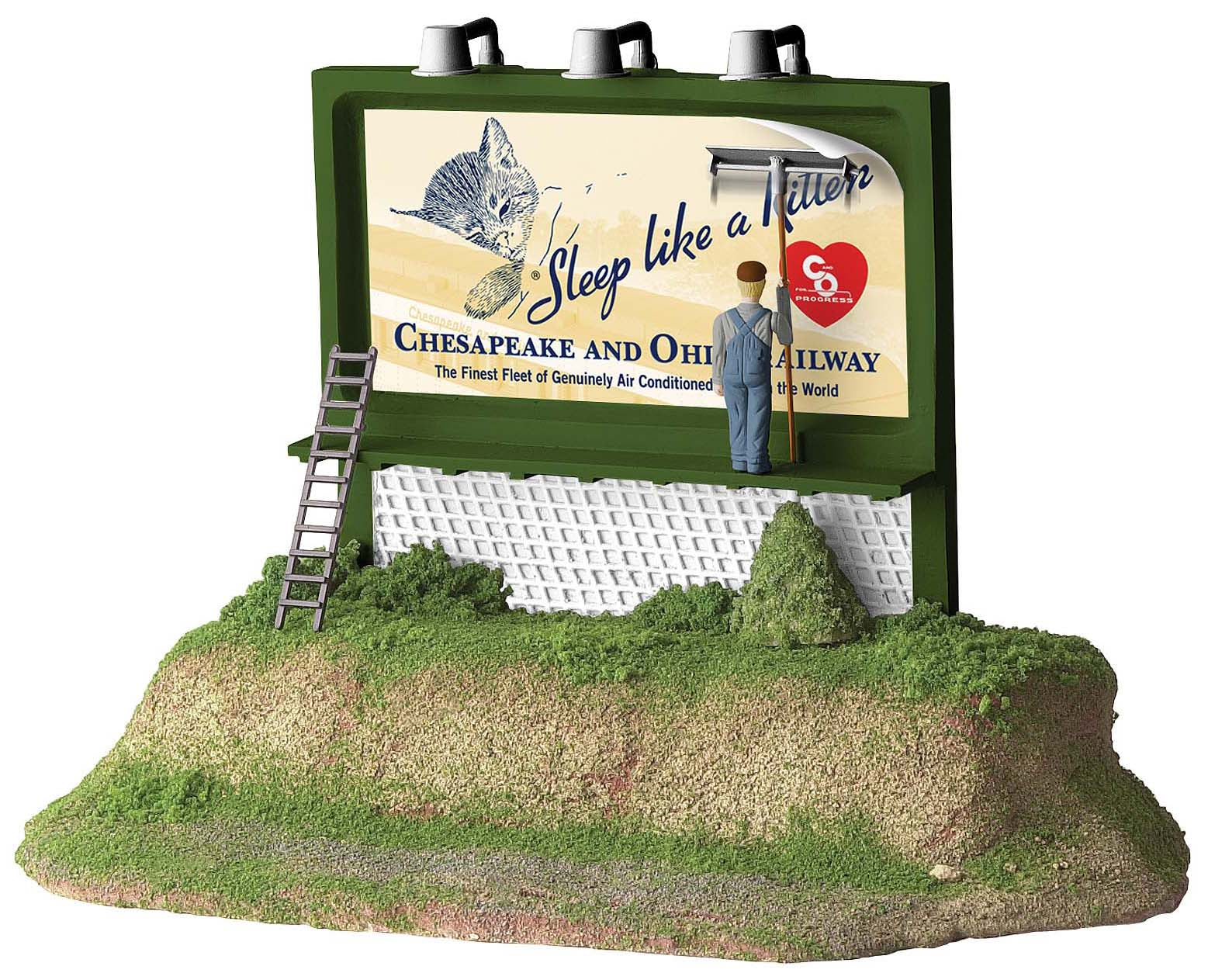 Lionel 6-22190 O Chesapeake & Ohio Cat Animated Billboard