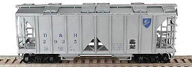 Bowser 57017 HO Delaware and Hudson 70-Ton 2-Bay Covered Hopper #2929