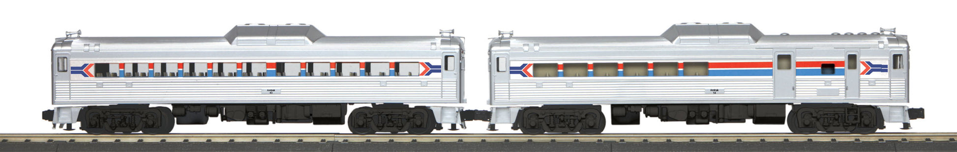 MTH 30-20301-1 O Amtrak RDC Budd Car Set with Proto-Sound 3.0 (Set of 2)